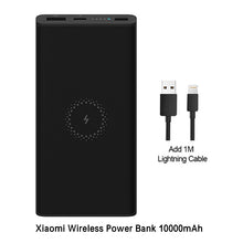 Load image into Gallery viewer, Xiaomi Wireless Power Bank 10000 mAh Qi Fast Wireless Charger USB Type C Mi Powerbank PLM11ZM Portable Charging Power bank
