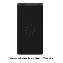 Load image into Gallery viewer, Xiaomi Wireless Power Bank 10000 mAh Qi Fast Wireless Charger USB Type C Mi Powerbank PLM11ZM Portable Charging Power bank
