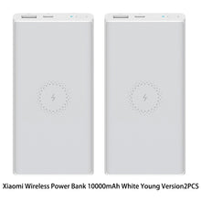 Load image into Gallery viewer, Xiaomi Wireless Power Bank 10000 mAh Qi Fast Wireless Charger USB Type C Mi Powerbank PLM11ZM Portable Charging Power bank
