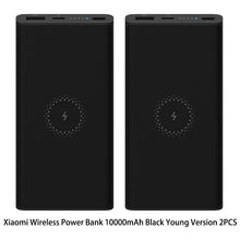 Load image into Gallery viewer, Xiaomi Wireless Power Bank 10000 mAh Qi Fast Wireless Charger USB Type C Mi Powerbank PLM11ZM Portable Charging Power bank
