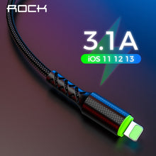 Load image into Gallery viewer, ROCK LED lighting Charger Cable For iPhone 11 Pro Max X XR XS 8 7 6 6s 5 5s iPad Fast Charging Cable Mobile Phone Data Wire Cord
