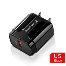 Load image into Gallery viewer, 18W Quick Charge 3.0 USB Charger QC 3.0 4.0 For Samsung A50 iPhone Xr 11 8 7 Xiaomi Huawei USB Plug Phone/Fast Charger Adapter
