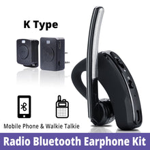 Load image into Gallery viewer, Baofeng Walkie Talkie Headset PTT Wireless Bluetooth Earphone for Two way Radio K Port Wireless headphone for UV 5R 82 8W 888s
