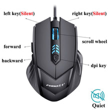 Load image into Gallery viewer, Silent/Sound Click Mini Wired Gaming Mouse Computer Mouse Portable Mute Desk Optical Mouse Mice for PC Computer Laptop Desktop
