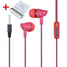 Load image into Gallery viewer, A10 3.5mm Portable Earphone Stereo Bass Earpieces Rope Wire Handfree With Mic Headset for iPhone Xiaomi Huawei Samsung
