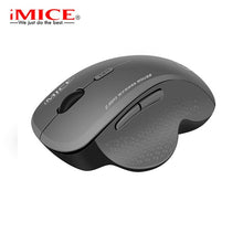 Load image into Gallery viewer, Rato sem fio ergonômico computador mouse pc óptico mause com receptor usb 6 botões 2.4 ghz sem fio ratos 1600 dpi para computador portátil
