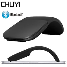 Load image into Gallery viewer, CHUYI Wireless Bluetooth Silent Mouse Arc Touch Roller Folding Laser Mause Sem Fio Ultra Thin Optical Mice For Microsoft Laptop
