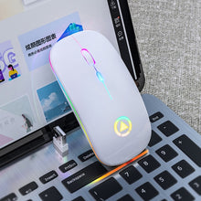 Load image into Gallery viewer, Rato recarregável sem fio silencioso led backlit ratos usb óptico ergonômico gaming mouse computador pc mouse para computador portátil
