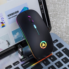 Load image into Gallery viewer, Rato recarregável sem fio silencioso led backlit ratos usb óptico ergonômico gaming mouse computador pc mouse para computador portátil
