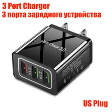 Load image into Gallery viewer, Quick Charge 3.0 48W QC 3.0 4.0 Fast charger USB portable Charging Mobile Phone Charger For iPhone Samsung Xiaomi Huawei Adapter
