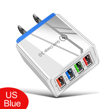 Load image into Gallery viewer, Quick Charge 3.0 48W QC 3.0 4.0 Fast charger USB portable Charging Mobile Phone Charger For iPhone Samsung Xiaomi Huawei Adapter
