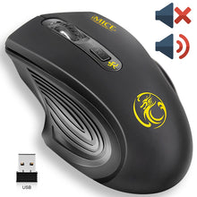 Load image into Gallery viewer, Souris sans fil USB 2000DPI USB 2.0 récepteur souris d'ordinateur optique 2.4GHz souris ergonomique pour ordinateur portable son souris silencieuse
