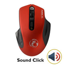 Load image into Gallery viewer, Souris sans fil USB 2000DPI USB 2.0 récepteur souris d'ordinateur optique 2.4GHz souris ergonomique pour ordinateur portable son souris silencieuse
