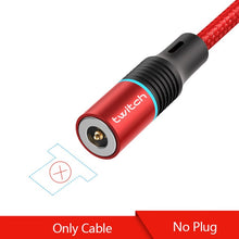Load image into Gallery viewer, Twitch T01 magnética Micro USB tipo C Cable para iPhone Xiaomi teléfono móvil Cable USB de carga rápida cargador magnético Cable
