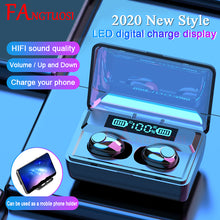 Load image into Gallery viewer, Fangtuosi 2020 Nieuwe Stereo Draadloze Bluetooth Headset Sport Bluetooth Oortelefoon Draadloze Hoofdtelefoon Met 2200 Mah Charging Stand
