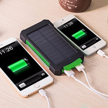 Load image into Gallery viewer, For XIAOMI Iphone 6 7 8 20000mah Portable Solar Power Bank 20000mAh External Battery DUAL Ports powerbank Charger Mobile Charger
