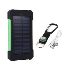 Load image into Gallery viewer, For XIAOMI Iphone 6 7 8 20000mah Portable Solar Power Bank 20000mAh External Battery DUAL Ports powerbank Charger Mobile Charger
