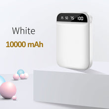 Load image into Gallery viewer, FLOVEME Mini Power Bank Dual Portable Fast Charging Battery Powerbank 10000mAH Travel Digital Display Poverbank for iPhone Xiaom
