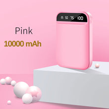 Load image into Gallery viewer, FLOVEME Mini Power Bank Dual Portable Fast Charging Battery Powerbank 10000mAH Travel Digital Display Poverbank for iPhone Xiaom
