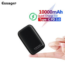 Load image into Gallery viewer, Essager Mini Power Bank 10000mah PD 3.0 Powerbank For iPhone 11 Pro Max Portable Charger External Battery USB C QC 3.0 Poverbank
