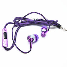 Load image into Gallery viewer, Wiring Earphone for MP3 MP4 In-ear Headset Braided Rope Wire Cloth Rope Earplug Noise Isolating Earphone Handfree Drop Shipping
