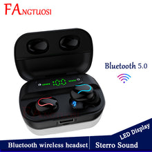Load image into Gallery viewer, FANGTUOSI 8D Wireless Bluetooth 5.0 Earphone TWS In Ear Headset True Stereo Handfree Music Noise Cancelling Earphones For iPhone
