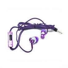 Load image into Gallery viewer, Wiring Earphone for MP3 MP4 In-ear Headset Braided Rope Wire Cloth Rope Earplug Noise Isolating Earphone Handfree Drop Shipping
