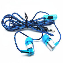 Load image into Gallery viewer, Wiring Earphone for MP3 MP4 In-ear Headset Braided Rope Wire Cloth Rope Earplug Noise Isolating Earphone Handfree Drop Shipping
