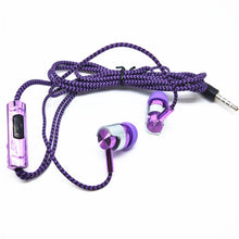 Load image into Gallery viewer, Wiring Earphone for MP3 MP4 In-ear Headset Braided Rope Wire Cloth Rope Earplug Noise Isolating Earphone Handfree Drop Shipping
