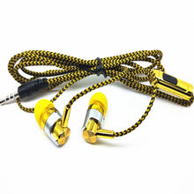 Load image into Gallery viewer, Wiring Earphone for MP3 MP4 In-ear Headset Braided Rope Wire Cloth Rope Earplug Noise Isolating Earphone Handfree Drop Shipping
