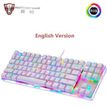 Load image into Gallery viewer, Original Motospeed K87S Gaming Mechanical Keyboard USB Wired 87 keys with RGB Backlight Red/Blue Switch for PC Computer Gamer
