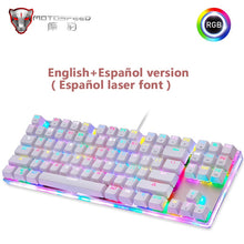 Load image into Gallery viewer, Original Motospeed K87S Gaming Mechanical Keyboard USB Wired 87 keys with RGB Backlight Red/Blue Switch for PC Computer Gamer
