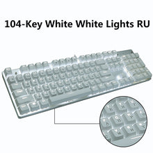 Load image into Gallery viewer, Gaming Mechanical Keyboard 87/104 Keys Russian/English USB Wired LED Backlit Game Keyboards Blue/Red Switch for computer gamer
