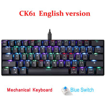 Load image into Gallery viewer, MOTOSPEED CK104 RGB Backlight Russian English Mechanical Keyboard Anti-Ghosting Gaming keyboard For Teclado Game Computer TV BOX
