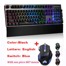 Load image into Gallery viewer, Original CK108 Mechanical Keyboard 104 Keys RGB Switch Gaming Wired klavye LED Backlit teclado for Gamer Computer overwatch dota
