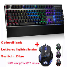 Load image into Gallery viewer, Original CK108 Mechanical Keyboard 104 Keys RGB Switch Gaming Wired klavye LED Backlit teclado for Gamer Computer overwatch dota
