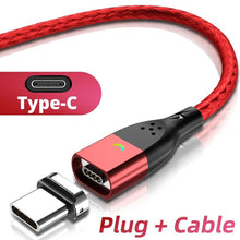 Load image into Gallery viewer, FONKEN Magnetic Micro USB Cable Type C Magnetic Charger Phone Cables for iPhone Samsung Huawei Xiaomi LG Quick Fast Charge 1m 2m

