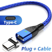 Load image into Gallery viewer, FONKEN Magnetic Micro USB Cable Type C Magnetic Charger Phone Cables for iPhone Samsung Huawei Xiaomi LG Quick Fast Charge 1m 2m
