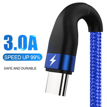 Load image into Gallery viewer, ZNP USB Type C Cable For Samsung S10 S9 S8 A50 Xiaomi Redmi Note 7 Fast Charging USB-C Charger Mobile Phone USBC Type-C Cable
