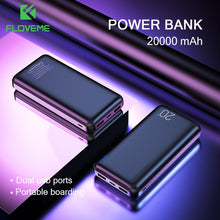 Load image into Gallery viewer, FLOVEME 20000mAh Power Bank For Xiaomi Mi iPhone Powerbank 20000 mAh Dual USB Portable External Battery Charger Poverbank
