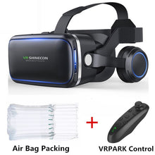 Load image into Gallery viewer, Shinecon 6.0 3D VR Glasses Virtual Reality Casque 3 D Goggles Headset Helmet Box For iPhone Android Smartphone with Controllers

