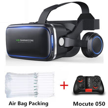 Load image into Gallery viewer, Shinecon 6.0 3D VR Glasses Virtual Reality Casque 3 D Goggles Headset Helmet Box For iPhone Android Smartphone with Controllers
