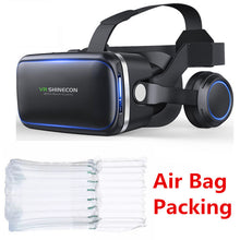Load image into Gallery viewer, Shinecon 6.0 3D VR Glasses Virtual Reality Casque 3 D Goggles Headset Helmet Box For iPhone Android Smartphone with Controllers
