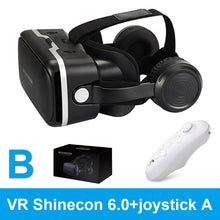 Load image into Gallery viewer, VR SHINECON 6.0 vr box 2.0 3d vr glasses virtual reality gafas goggles google cardboard Original bobo vr headset For smartphone

