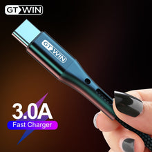 Load image into Gallery viewer, GTWIN 3A Type C USB Cable Fast Charger For Samsung S10 S9 S8 Huawei usb-c Cable Mobile Phone Charging Wire For Xiaomi Redmi note
