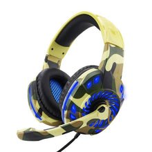 Load image into Gallery viewer, Camouflage Ps4 Gaming Headset  Bass Gaming Headphones Game Earphones with Mic LED Light for PC Mobile Phone New Xbox One Tablet
