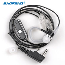 Load image into Gallery viewer, walkie talkie in ear hook baofeng radio earphone with ptt earpiece k port uv 5r Unilateral headphones for protable radio headset
