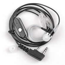 Load image into Gallery viewer, walkie talkie in ear hook baofeng radio earphone with ptt earpiece k port uv 5r Unilateral headphones for protable radio headset

