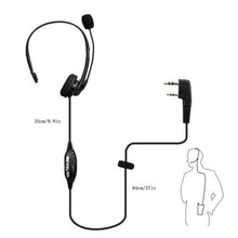 Load image into Gallery viewer, Practical 2-Pin Walkie Talkie Mic Headset Bouncer Headphone For BAOFENG UV-5R 5RA/B/C/D/E UV-3R Radios Plug  Accessories+
