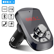 Load image into Gallery viewer, MEIDI FM Transmitter Car Charger Wireless Bluetooth Car Kit  Hands Free MP3 Player  Dual USB Car Charger AUX
